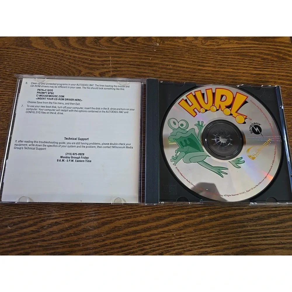 H.U.R.L.‎ HURL Slob Zone 3D (PC, 1995, CD-ROM) Jewel Case 3D VIDEO Game | Nice!